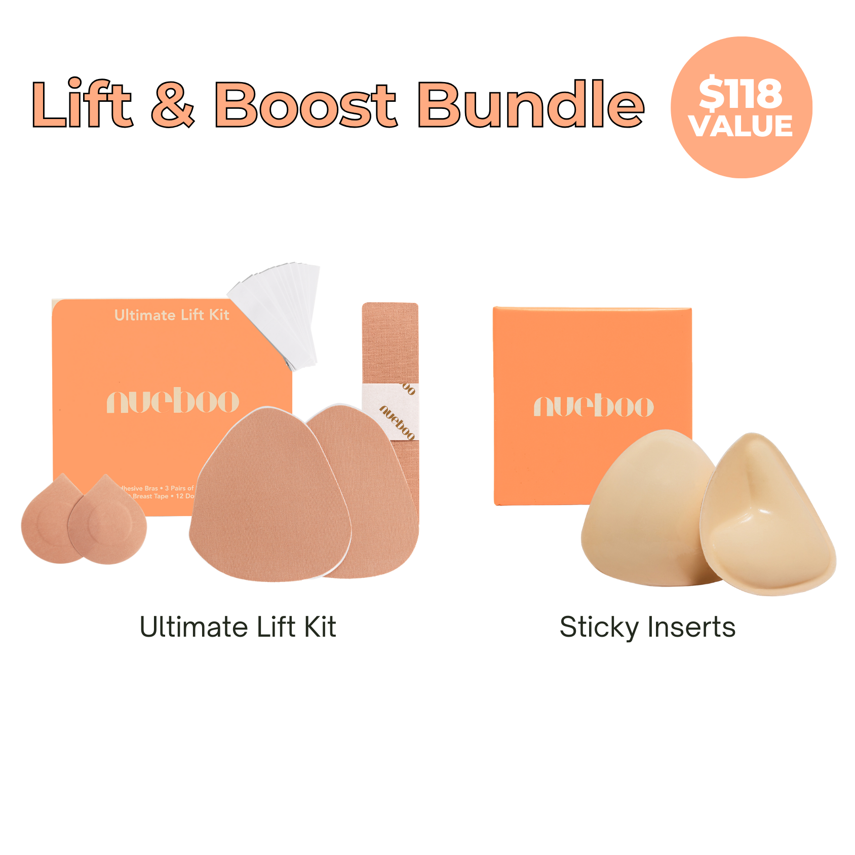 Nueboo sticky inserts are here to boost your bust in comfort this