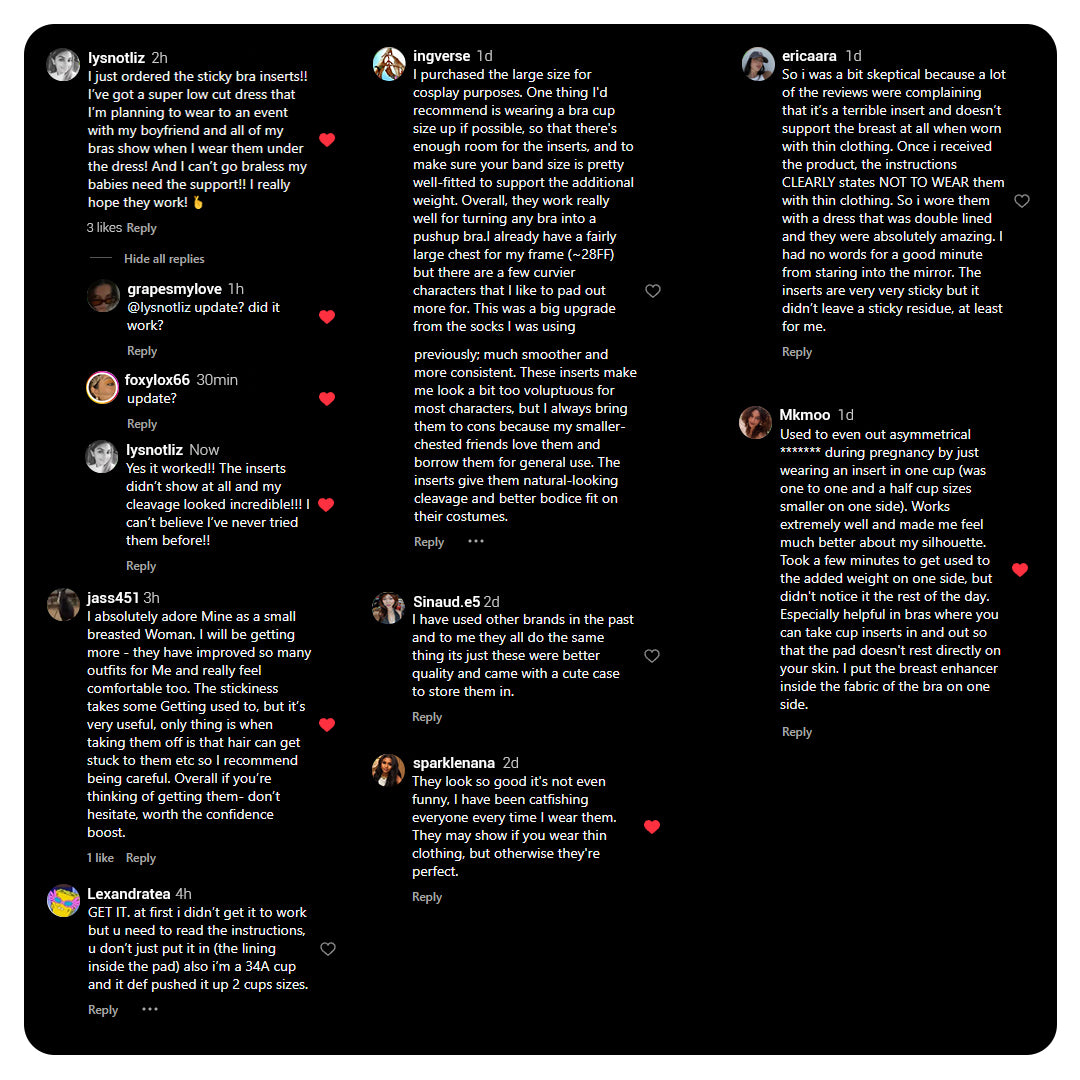 Instant Volume Sticky Bra Inserts