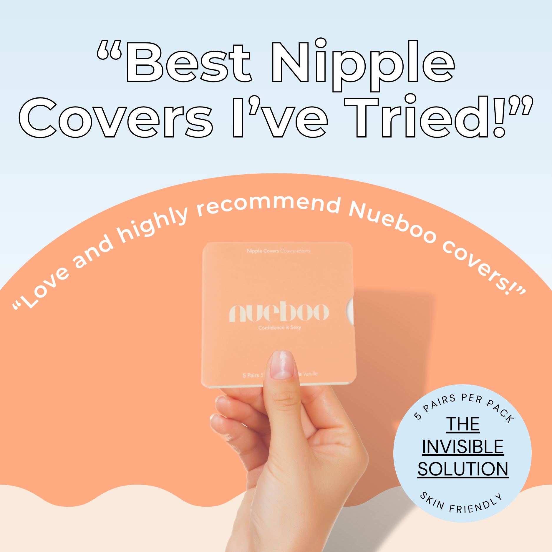 Nipple Cover Disposable Pasties - Five Pair Pack